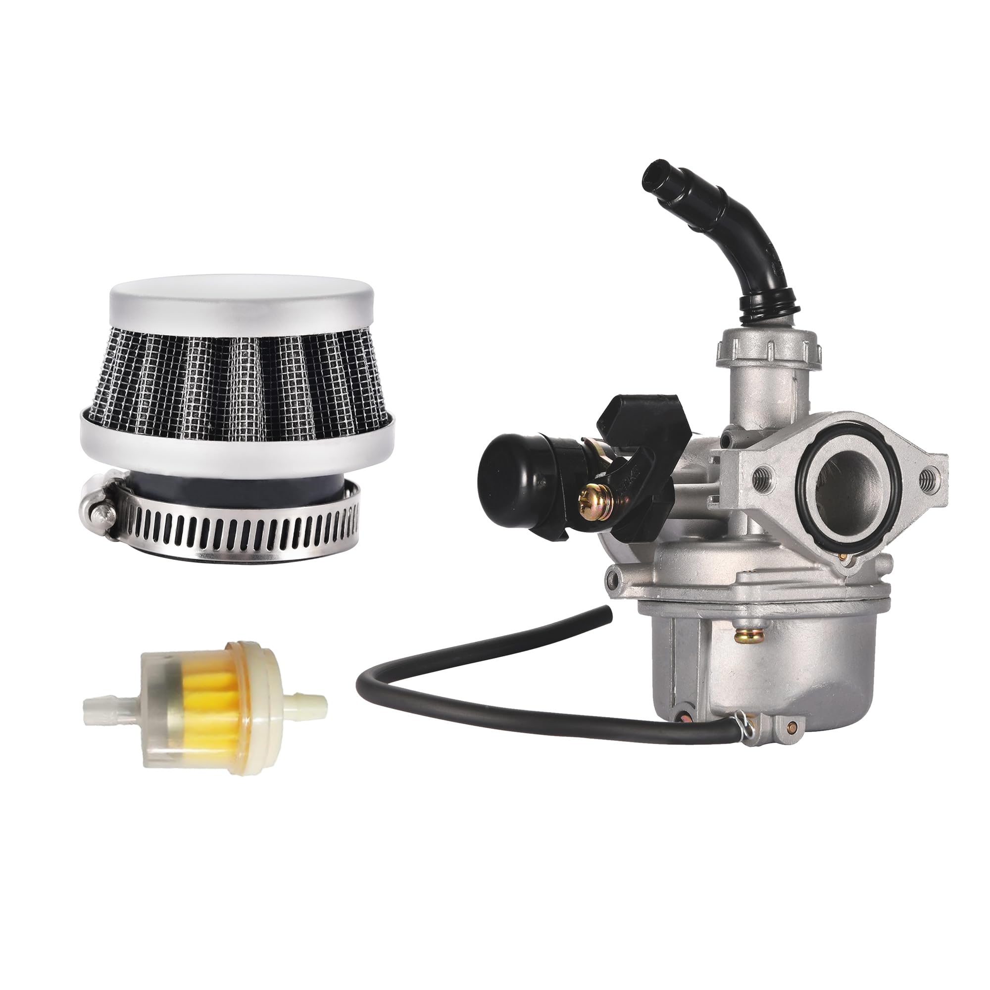 GOOFIT PZ19 Carburetor with Air Filter Replacement for Chinese 50cc 70cc 90cc 110cc 125cc ATV Scooter Dirt Bike