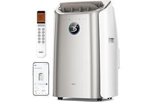 Dreo Climatiseur portable avec application/voix/télécommande, unité AC pour chambre à coucher, minuterie 24h avec ventilateur
