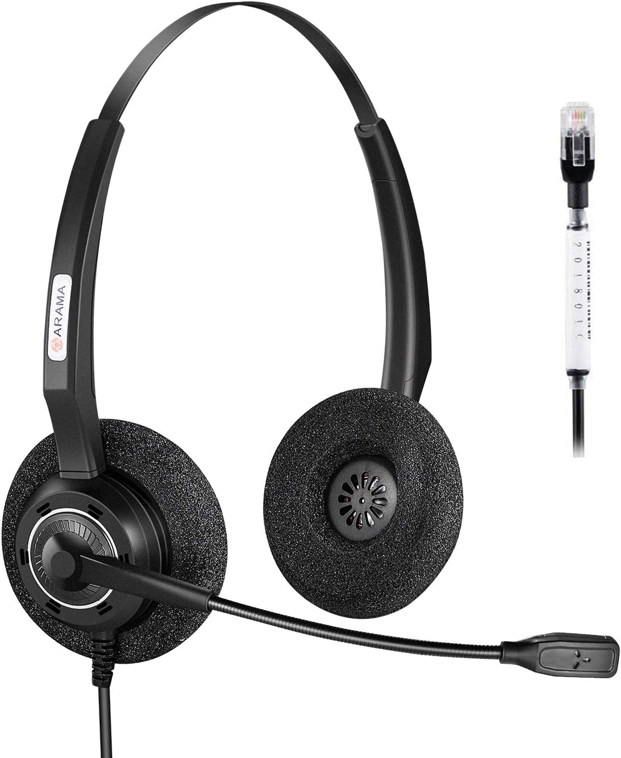 Cuffie Professionali TELLUR Voice 520 Con Microfono Per PC – Binaurali, USB, Cancellazione Del Rumore ENC Per Ufficio E Call Center