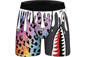 ANGEL CITIZ Men's 1 or 3 Pack Novelty Boxer Briefs Funny Boxer Shorts Hilarious Gag Gifts Christmas Underwear for Men No Fly