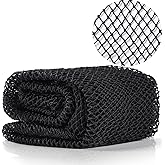 JASSINS African Net Sponge Authentic,Exfoliating Body Shower Scrubber,Black | Woven nylon africannet sponge,stretches up to 6
