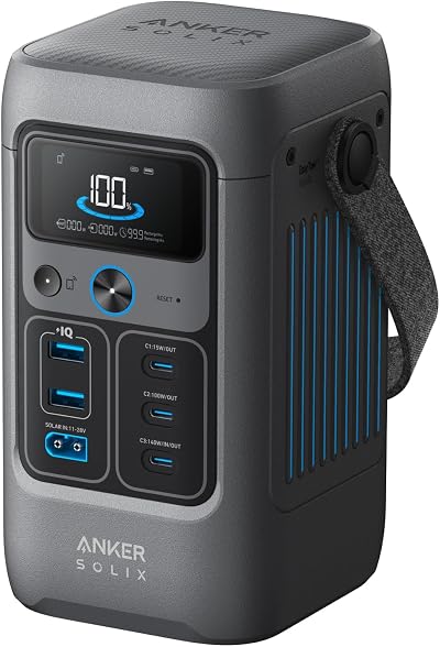 Anker SOLIX C200 DC Portable Power Station 192Wh 200W LiFePO4 5 Ports