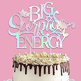 Iridescent Big Scorpio Energy Cake Topper, Scorpio Birthday Cake Decor, October/Nov Birthday Party Decorations, 12 Constellation Scorpio Bday Decorations, Astrology Party Supplies