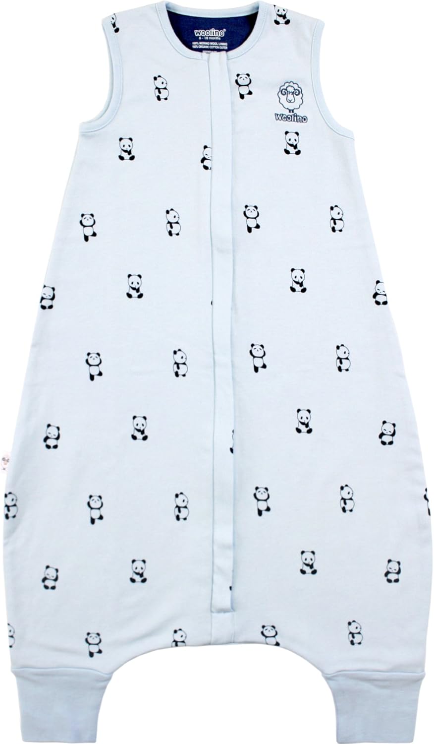 Woolino 4 Season Baby Sleeping Sack with feet, Australian Merino Wool Wearable Blanket, 6 Months - 3-4T