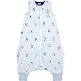 Woolino 4 Season Baby Sleep Bag with feet, Merino Wool and Organic Cotton Walker Sleep Bag or Sack, Toddler Sleeping Bag, 18-36m, Panda