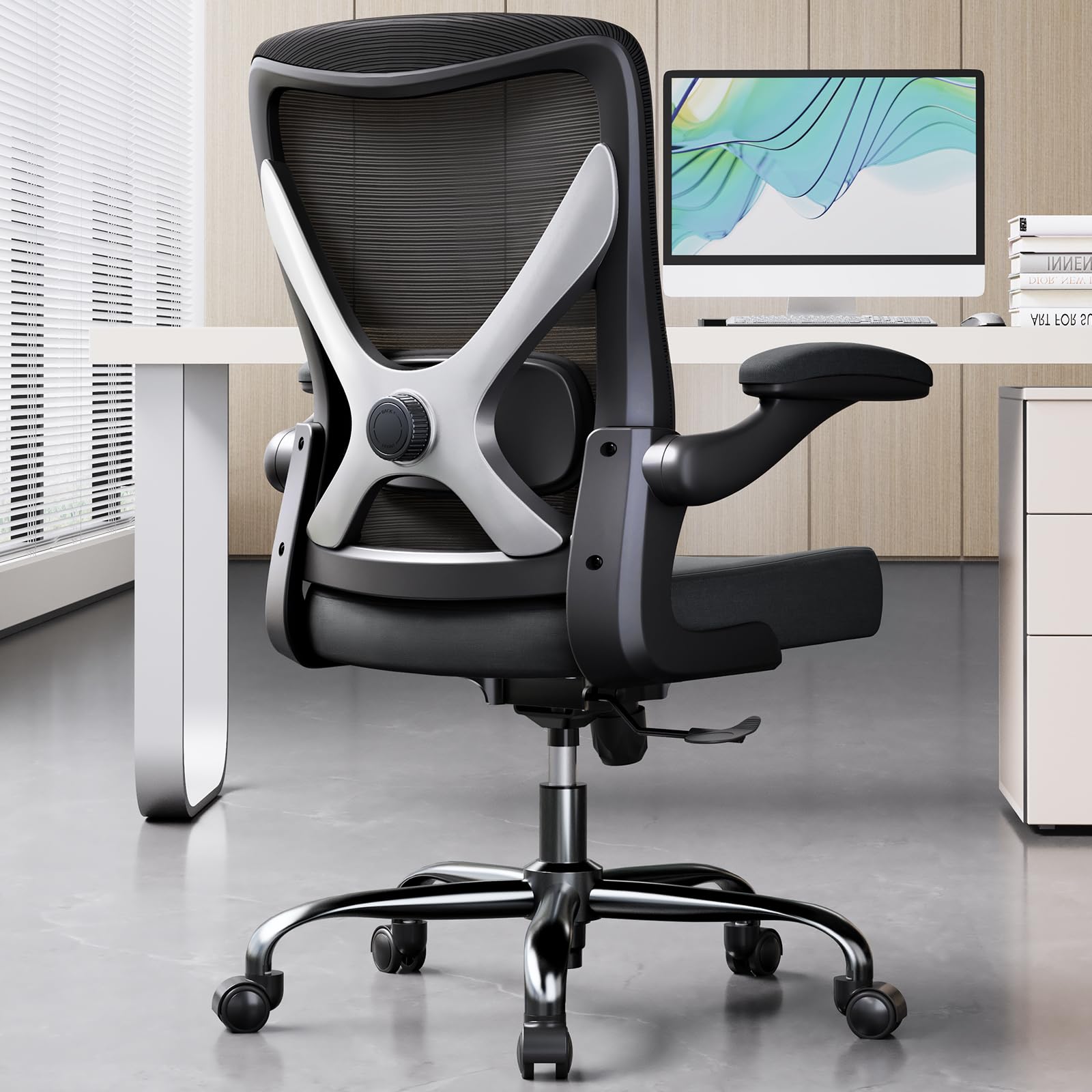 Photo 1 of ***PARTS ONLY***Ergalithic Ergonomic Office Chair - X-Shaped Computer Desk Chairs Comfy, Mesh High-Back Gaming Chair with Adjustable Lumbar Support, Executive Task Chair for Adults, Comfortable for Long Hours
