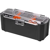 KLEIN TOOLS 54815MB MODbox Parts Bin, Clear Lid | Modular Tool Storage System Side Mounting Accessory, Easy One-Handed Attachment
