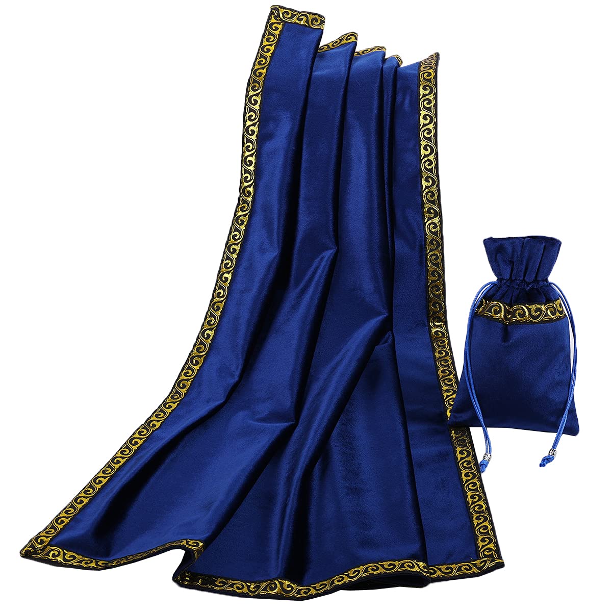 BLESSUME Altar Tarot Tablecloth Divination Wicca Velvet Cloth with Tarot Pouch
