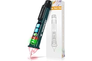 Voltage Tester, X-XIANQI Non Contact Voltage Tester Detector, Electric Tester Pen, Circuit Tester Dual Range 12V-1000V/48V-1000V, Electrical Tester, Live Wire Tester with LED Flashlight, Buzzer(Green)