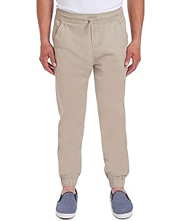 young men's khaki joggers