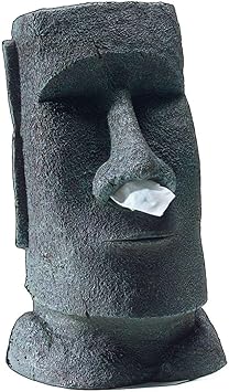 Heißer Verkauf hochwertige Moai menschliches Harz Handwerk Taschentuch Box für W