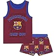 FC Barcelona Official Soccer Gift Boys Boxer Shorts & Vest Set