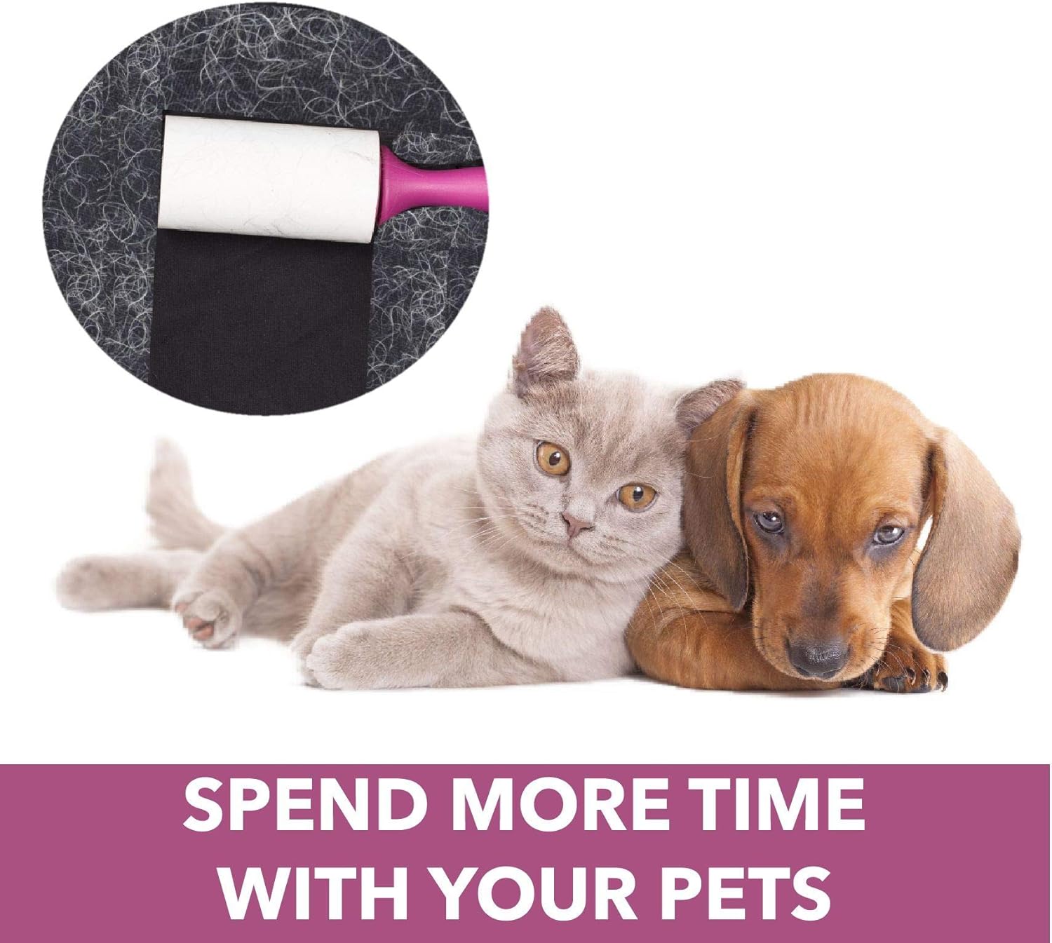 Metkix Lint Rollers for Pet Hair Remover,Extra Sticky -Upgraded Handles- Pet Lint Brush Fur Lint Remover,Cat Dog Hair Remover for Furniture and Clothes Total 360 Sheets: Home & Kitchen