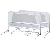 KidCo BR303 Children's Bed Rail Double Pack - Quick Assembly Toddler Bedrail (White)