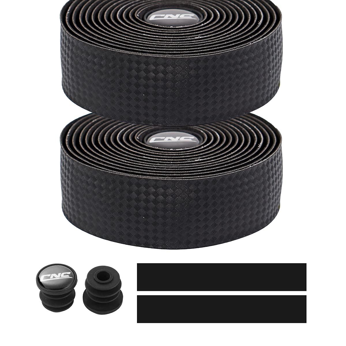 Chooee Road Bike Handlebar Tape,2PCS Bicycle Bar tape,Black.