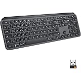 Logitech MX Keys Advanced Teclado Inalámbrico, Bluetooth, Clara Respuesta Táctil, Retroiluminación, USB-C, PC/Mac…