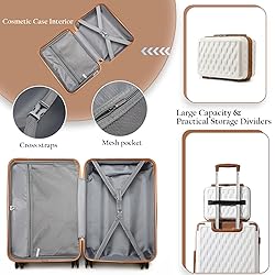 Somago Luggage Sets 3 Piece with a Cosmetic Case PC