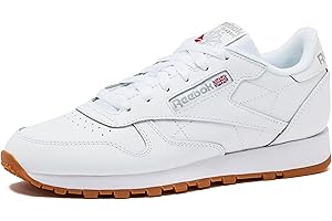Reebok Classic Leather Sneakers for Women - Black or White Tennis Shoes Womens Size 5 to 11