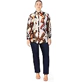 City Chic Womens Shirt - Sheer Passion Print