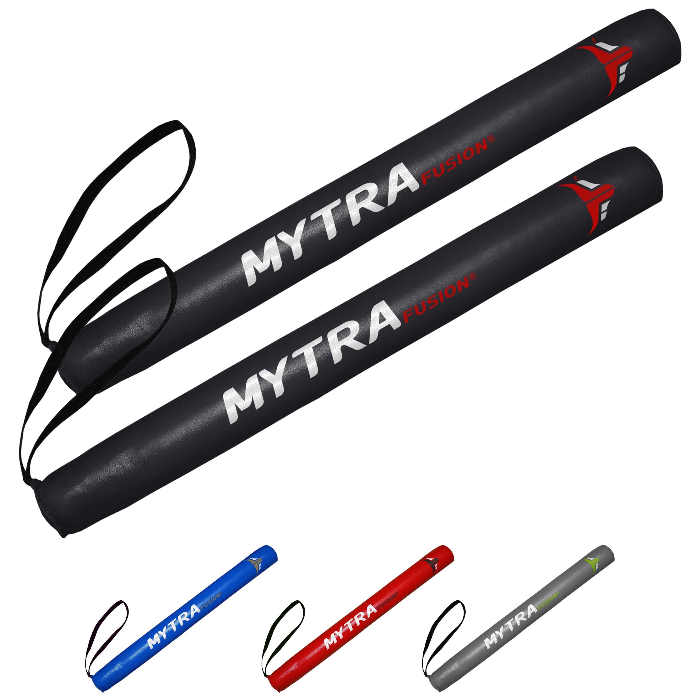 Mytra Fusion Stick Mitt Coach Training Focus Mitts Pair (Black)