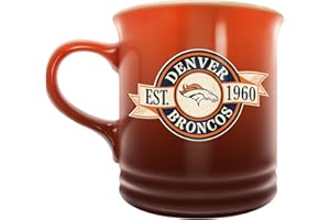 NFL Denver Broncos 14oz Banner Design Stoneware Coffee Mug