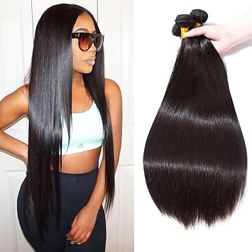 Amazon Com Ur Beautiful 8a Brazilian Straight Hair Bundles 20 22