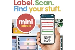 SmartLabels | Small QR Code Stickers | Mini 1.5 x 1.5 inch QR Code Labels | Made in The USA | Multicolor Pack for Easy Invent