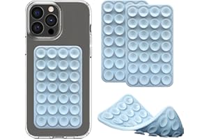 Silicone Double-Sided Suction Cup Phone Case Detachable Mount, Sticky Phone Grip Hands-Free Accessories for Selfies & Videos,