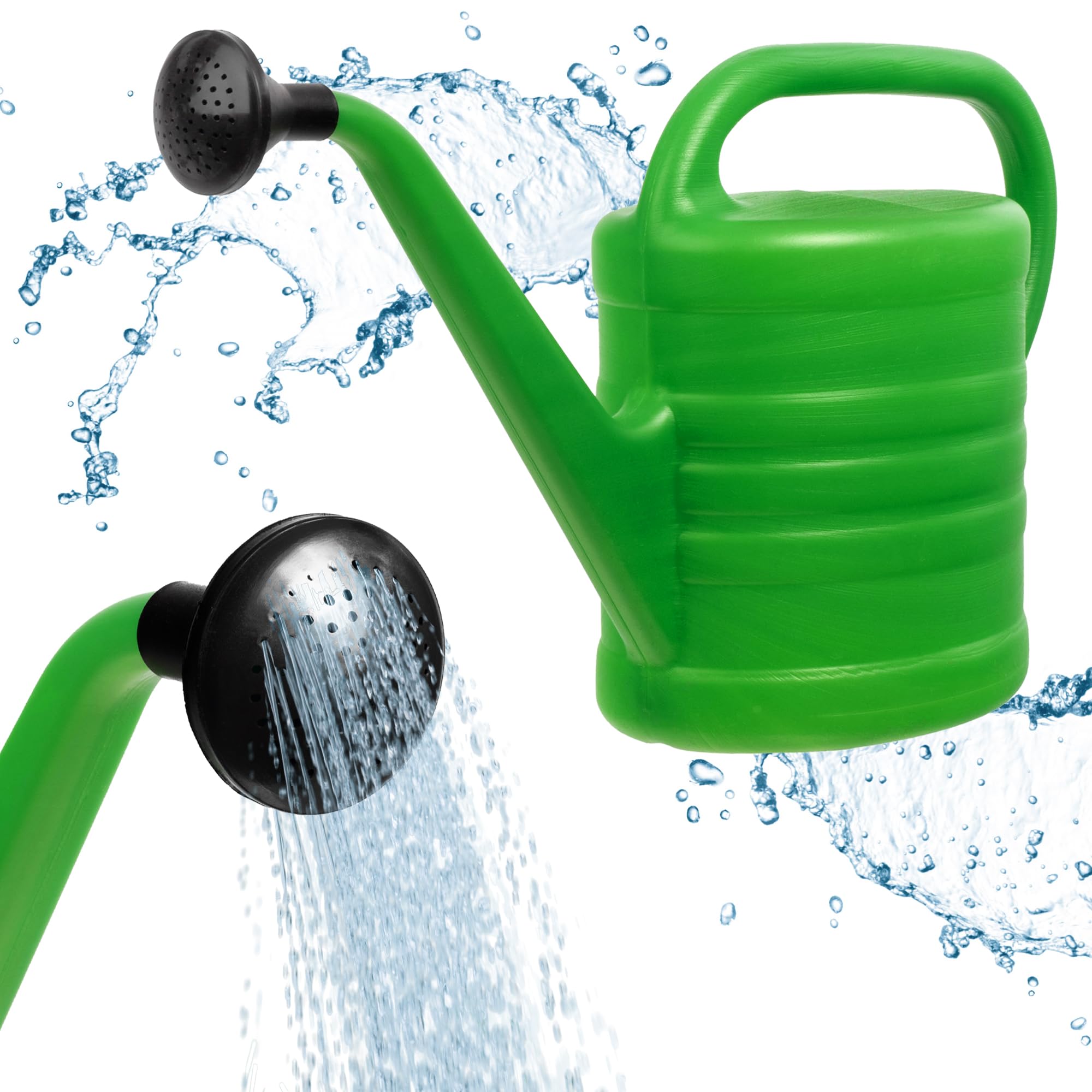 KADAX Lightweight Watering Can with Comfort Grip Handle, Plastic Watering Can for Indoor, Outdoor, Flowers, Plants, Garden Tools for Watering (2,5L)