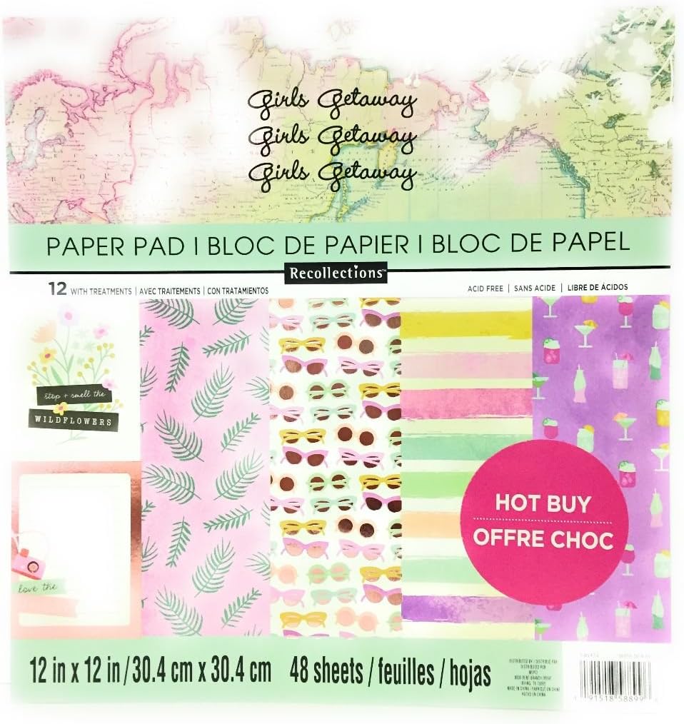 Recollections Girls Getaway 12 x 12 Paper Pad