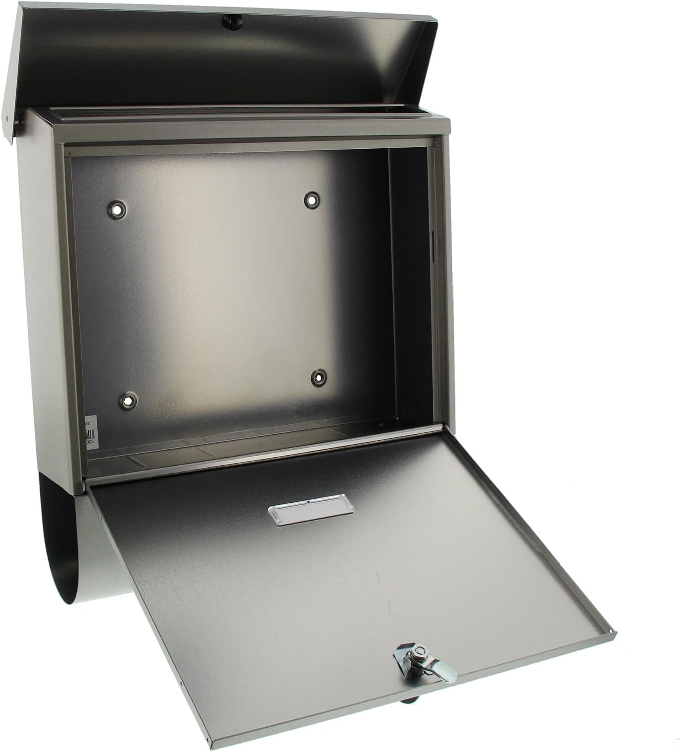 BURG-WÄCHTER Letterbox with Newspaper Compartment and Nameplate, Stainless Steel, A4 Size Letter Slot, 2 Keys, AMZ 2500 NI - Image 4