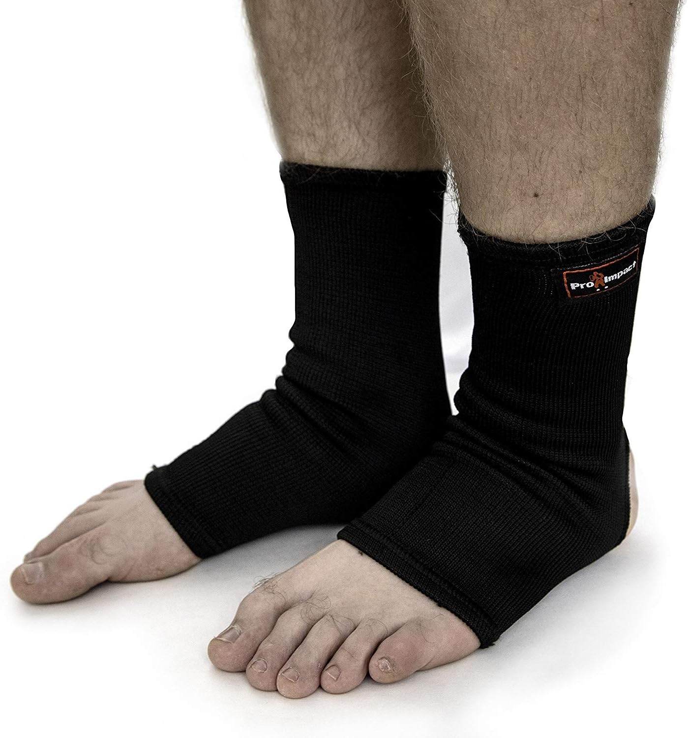 Pro Impact Muay Thai MMA Ankle Support Wraps - Breathable Ankle Guard Protection for Combat Sports - Ideal Gym & Workout Use – 1 Pair : Sports & Outdoors