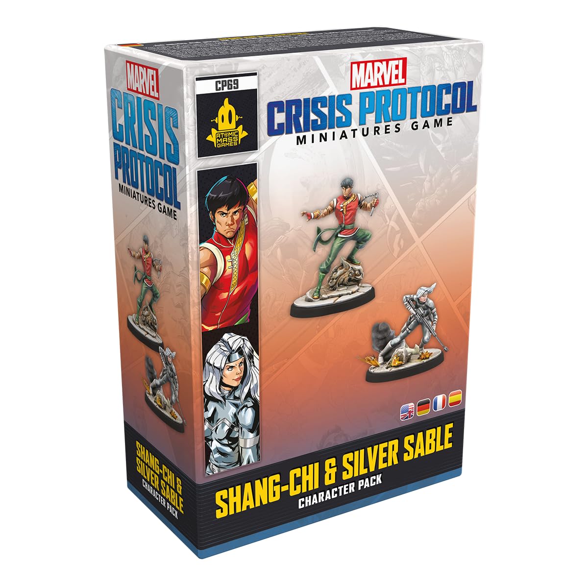 Atomic Mass Games | Marvel Crisis Protocol - Shang Chi & Silver Sable | Miniatures Game | Ages 14+ | 2 Players | 45 Minutes Playing Time