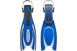 Cressi Adult Powerful Efficient Open Heel Scuba Diving Fins | Frog Plus: made in Italy