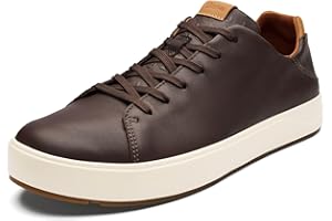 OLUKAI Lae'ahi Li 'Ili Men's Waterproof Leather Sneaker, Versatile & Casual Everyday Shoe, All-Day Comfort & Support, Enhanced Grip & Traction