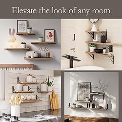 BAYKA Wall Shelves for Bedroom Decor, Floating Wall