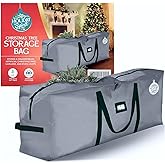 HOLIDAY SPIRIT Christmas Tree Storage Bag - Heavy-Duty Waterproof Christmas Tree Bag with Durable Reinforced Handles and Dual