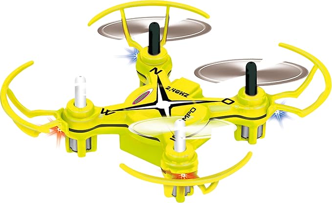 038760 Compo Turbo Quadrocopter mit Kompass, Selbststabilisierende Fluglagenkontrolle, 4 Kanal, 360° Flip, automatische Gasan