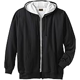 Boulder Creek by KingSize Men's Big & Tall Full-Zip Thermal Hoodie