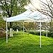 Ohuhu 10 x 10 ft Pop-Up Canopy Tent, Instant Shelter Canopy with Wheeled Carrying Bag, White