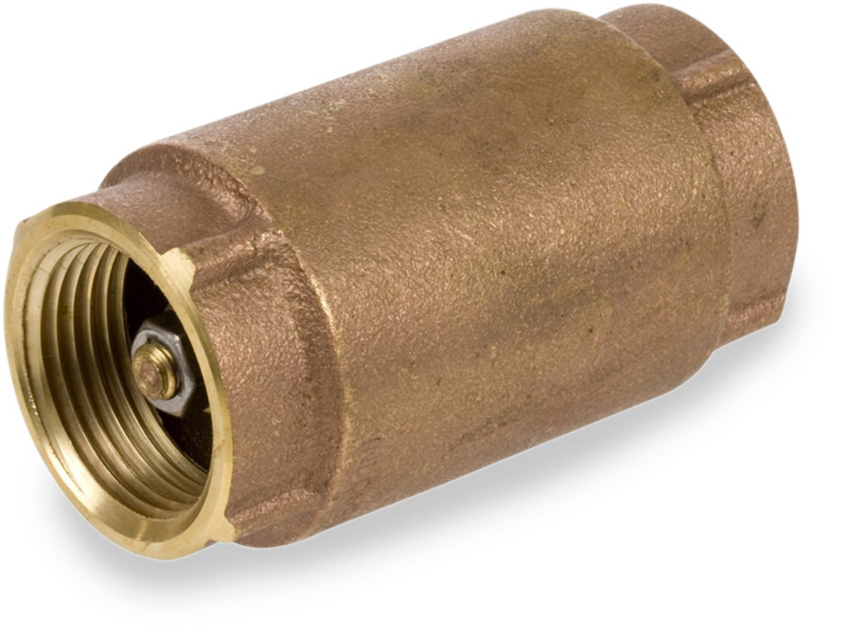 Smith-Cooper International CV30L Series Brass Check Valve, Potable Water Service, 3/4" NPT Female