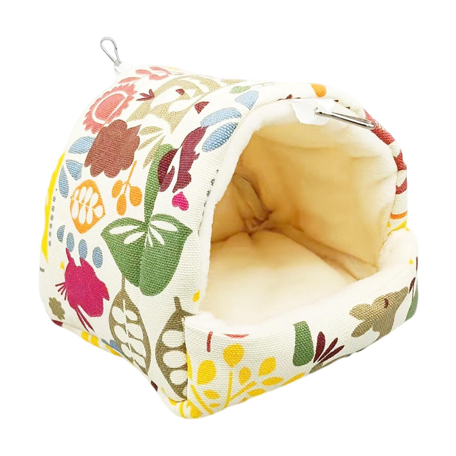 Milageto Winter Parrot Cage Hideaway Cave Shed Birdcage Sleeping Bed House Hut Bird Hanging Nest for Lovebirds Parakeet Macaw Bluebirds Finches, 19cmx19cmx20cm