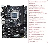 Lodokdre B250 V2.1 ETH Miner Motherboard 12PCIE w/ CPU RAM Cable Kit view 2