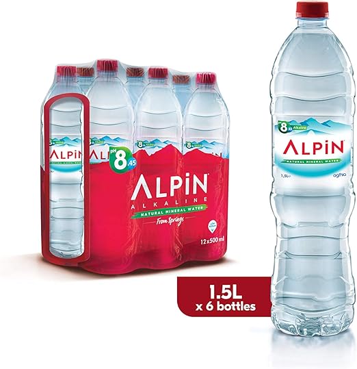 Alpin Alkaline Shrink Low Sodium Mineral Water 1.5 liter (Pack of 6) Buy Online at Best Price