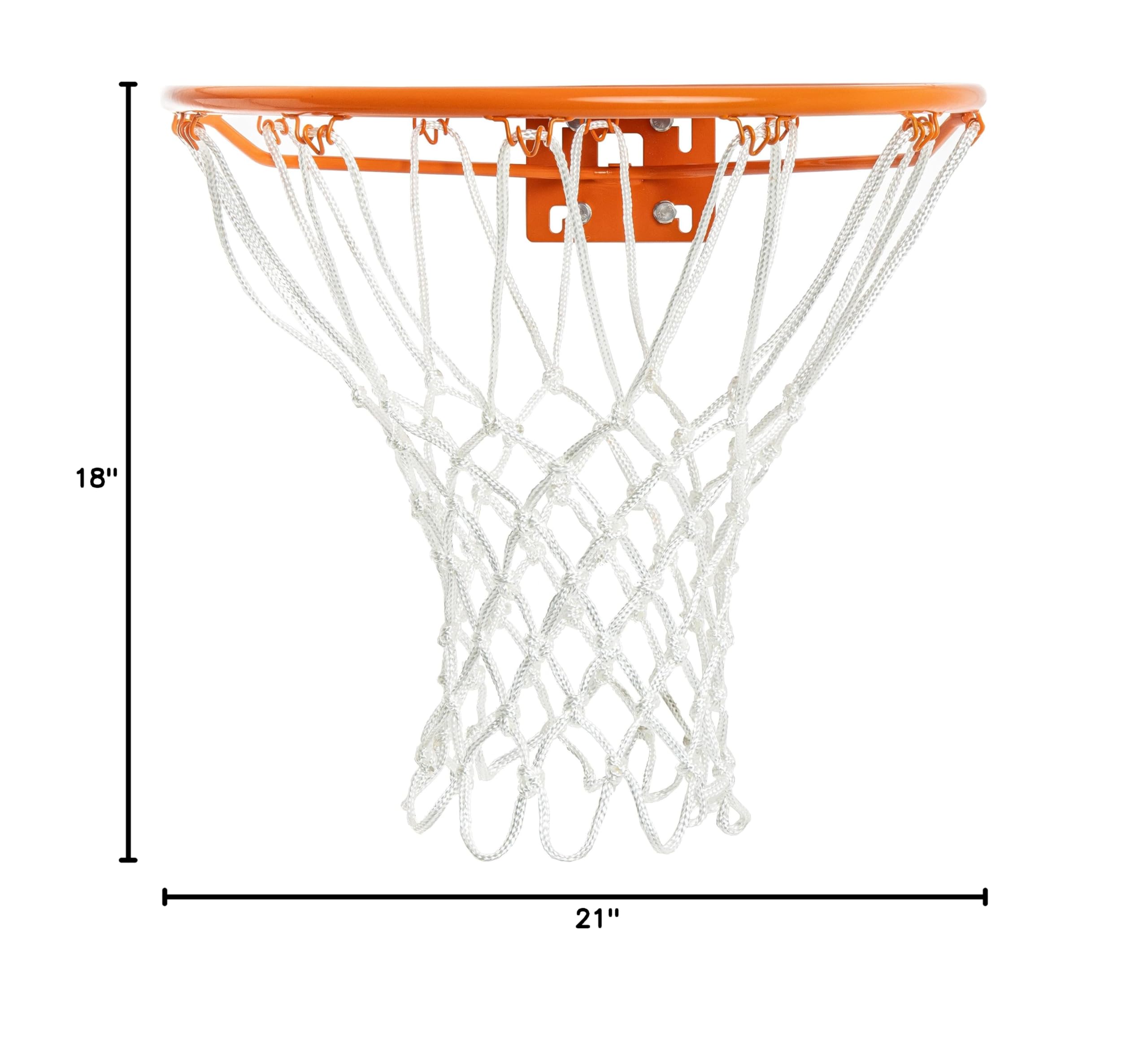 GoSports Basketball Net Replacement with 12 Loops - Heavy Duty for Indoor & Outdoor Hoops, Rim Not Included