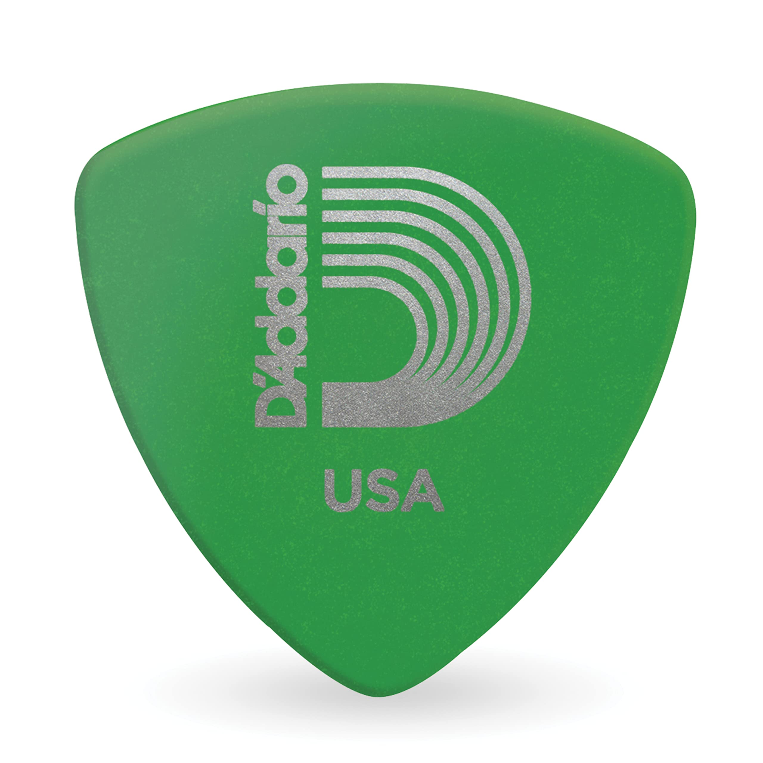 Planet Waves Duralin Guitar Picks Medium Pack of 10 - Wide Shape 2DGN4-10,Green
