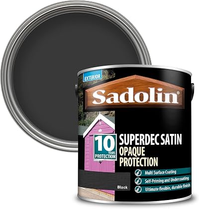 Sadolin Superdec Opaque Wood Protection 2.5L Black Satin