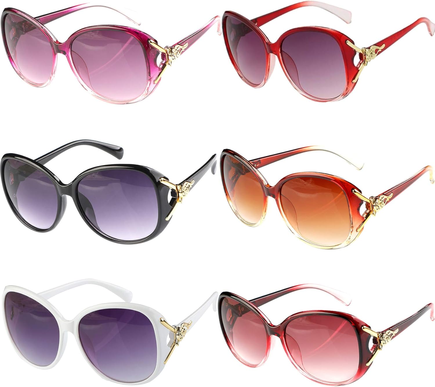 Übergroße Damen Sonnenbrille Vintage - Cat Eye Design Mit UV400