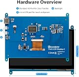 ELECROW 7 Inch Touchscreen Monitor IPS 1024x600 HDMI for Raspberry Pi Windows view 7