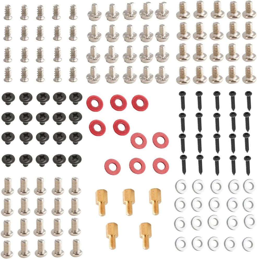 155 Pieces Personal PC Computer Screws and Standoffs Set Assortment Kit for DIY Computers Case Motherboard Fan CD Drive and Hard Drive ¡­
